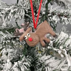 Christmas Tree Ornament-Festive Reindeer Cookie Ornament-The Bridge Collection